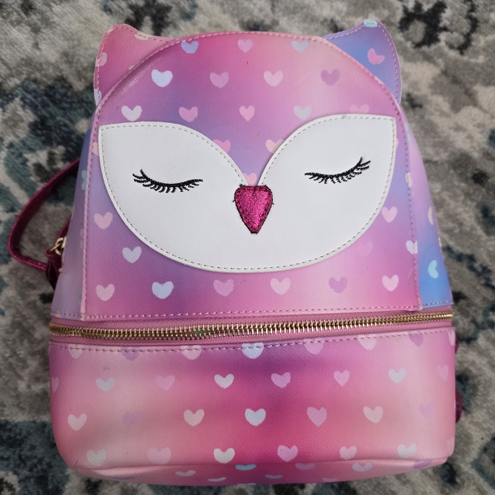 Pink Owl Design Backpack